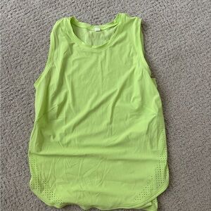 Lululemon Athletica Neon Green Tank Top